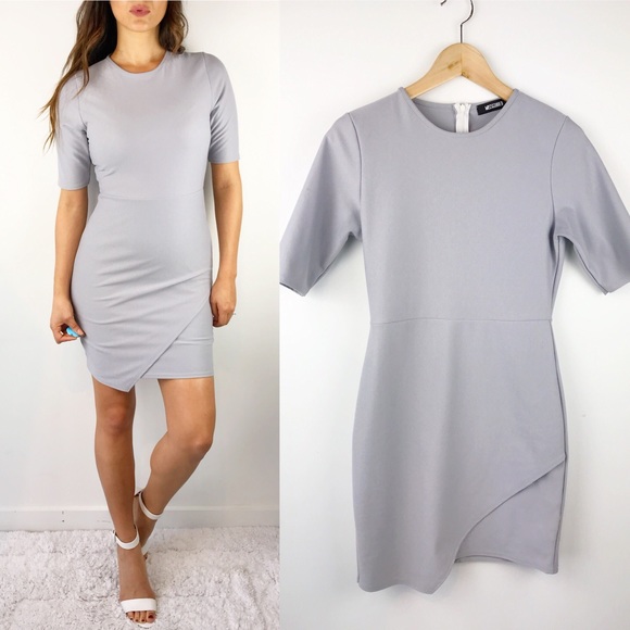 Missguided Dresses & Skirts - Missguided Asymmetrical Baby Blue Dress